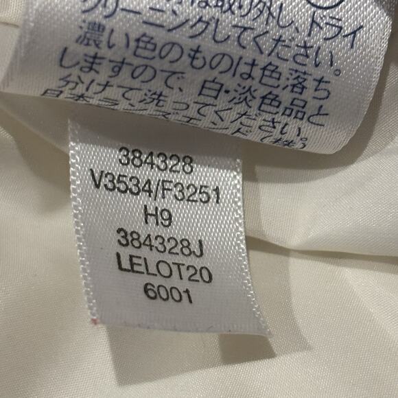 Lands' End Women's Down Commuter Parka Coat Ivory Hooded Puffer Size Large Warm! - Picture 8 of 13